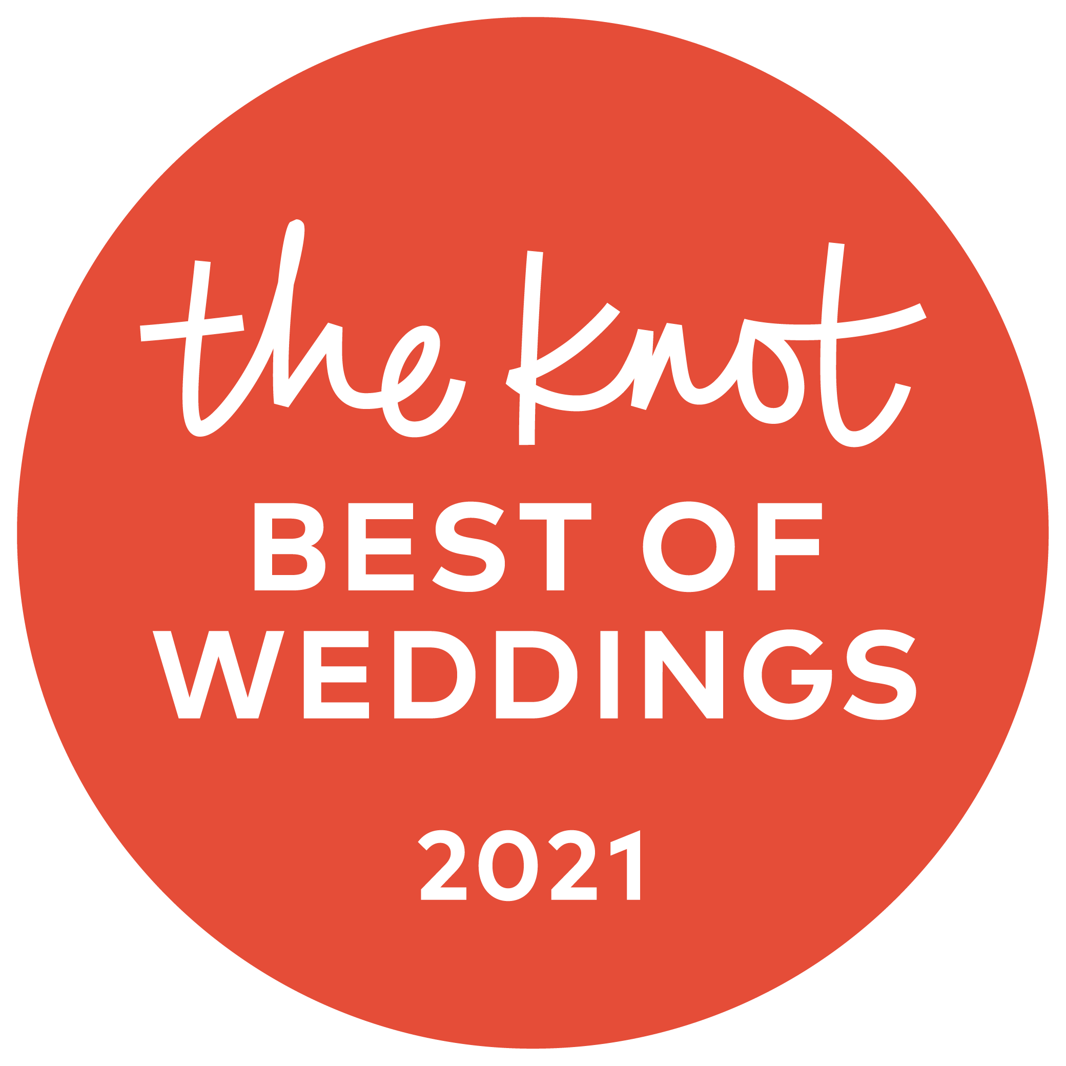 The Knot Best of Weddings 2021 Pick badge