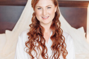 calm bride in san diego with hair and makeup by meleah