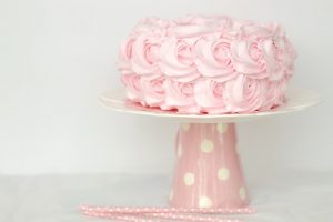 Light pink cake