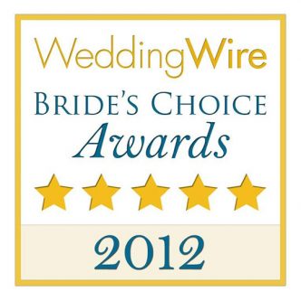 WeddingWire Bride’s Choice Awards 2012 badge